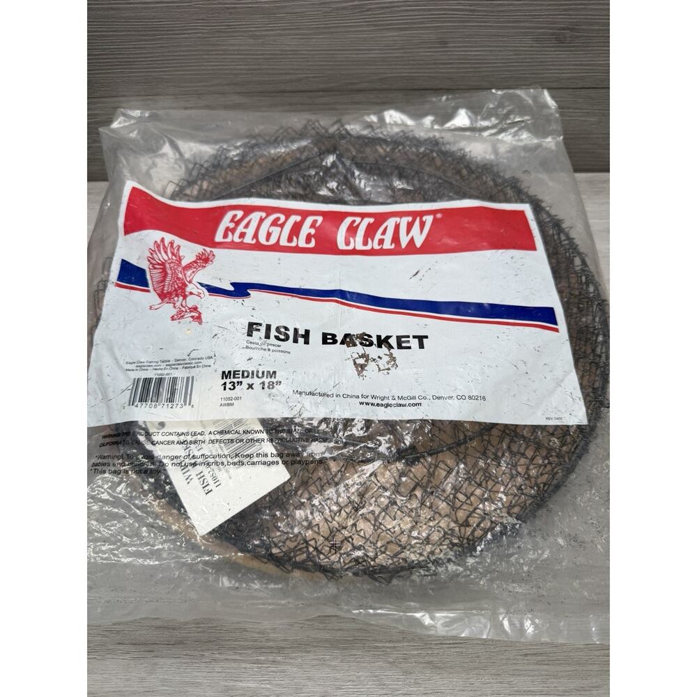 EAGLE CLAW WIRE FISH BASKET 13"X18"